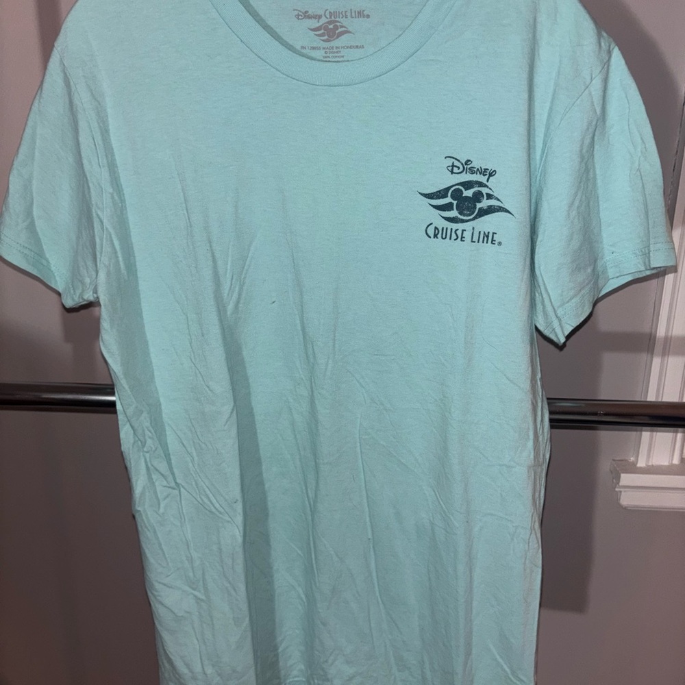 Disney Cruise Line Men's Aqua T-Shirt